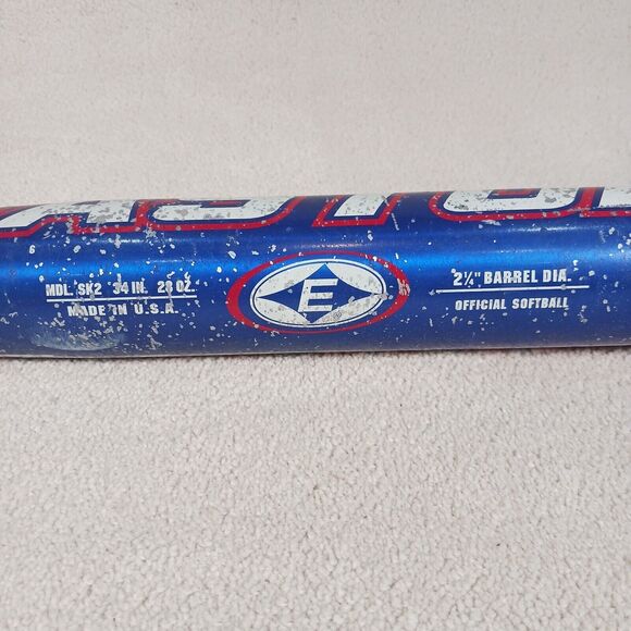Easton Hammer Model SK2 Softball Bat 34"/28 oz. 2 1/4 Barrel Slow-Pitch Blue - Picture 3 of 6
